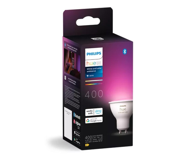 Philips Hue Hue White and color ambiance Inteligentny reflektor GU10 8720169229754 - 1271530 - zdjęcie 3